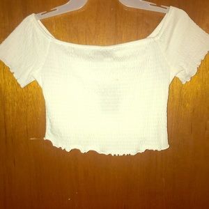 White crop top